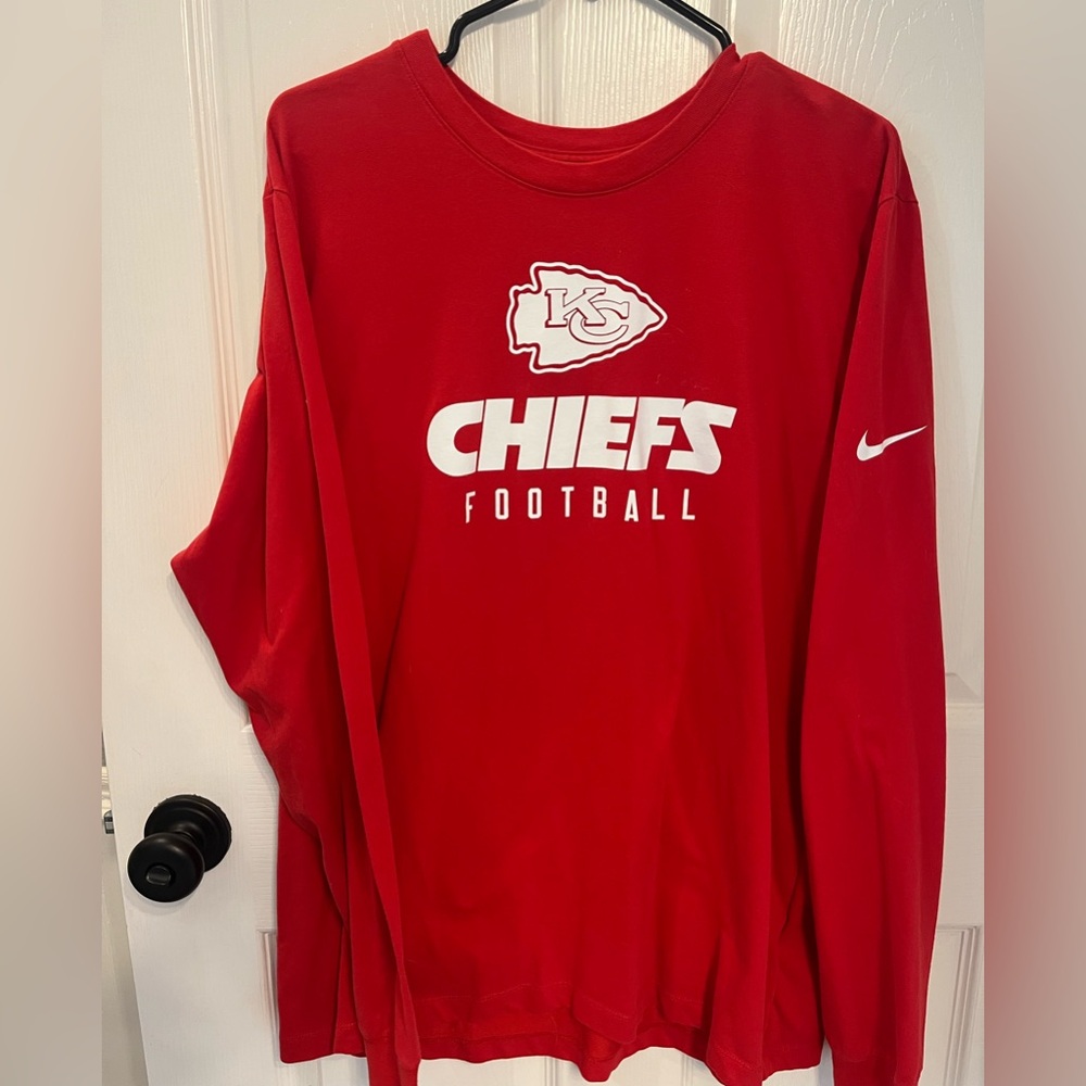Nike Red Kansas City Chiefs Long Sleeve Shirt